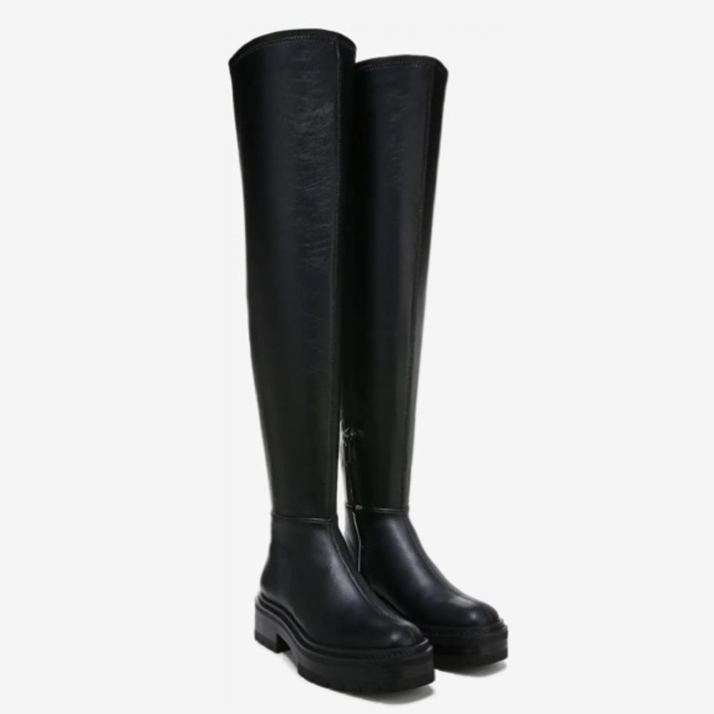 Sam Edelman Lydia Faux Leather Lug Sole Over-The-Knee Boots